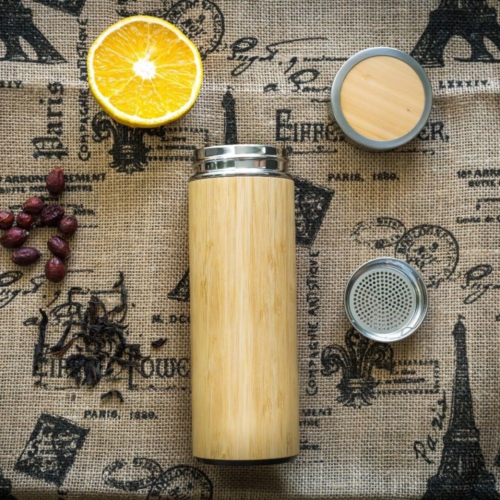 Wood Thermos Coffee Mug